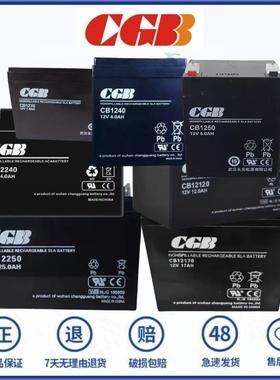 CGB蓄电池 CB1240 1250 1220 12170 12V24AH 4.0 7.0AH 长光电池