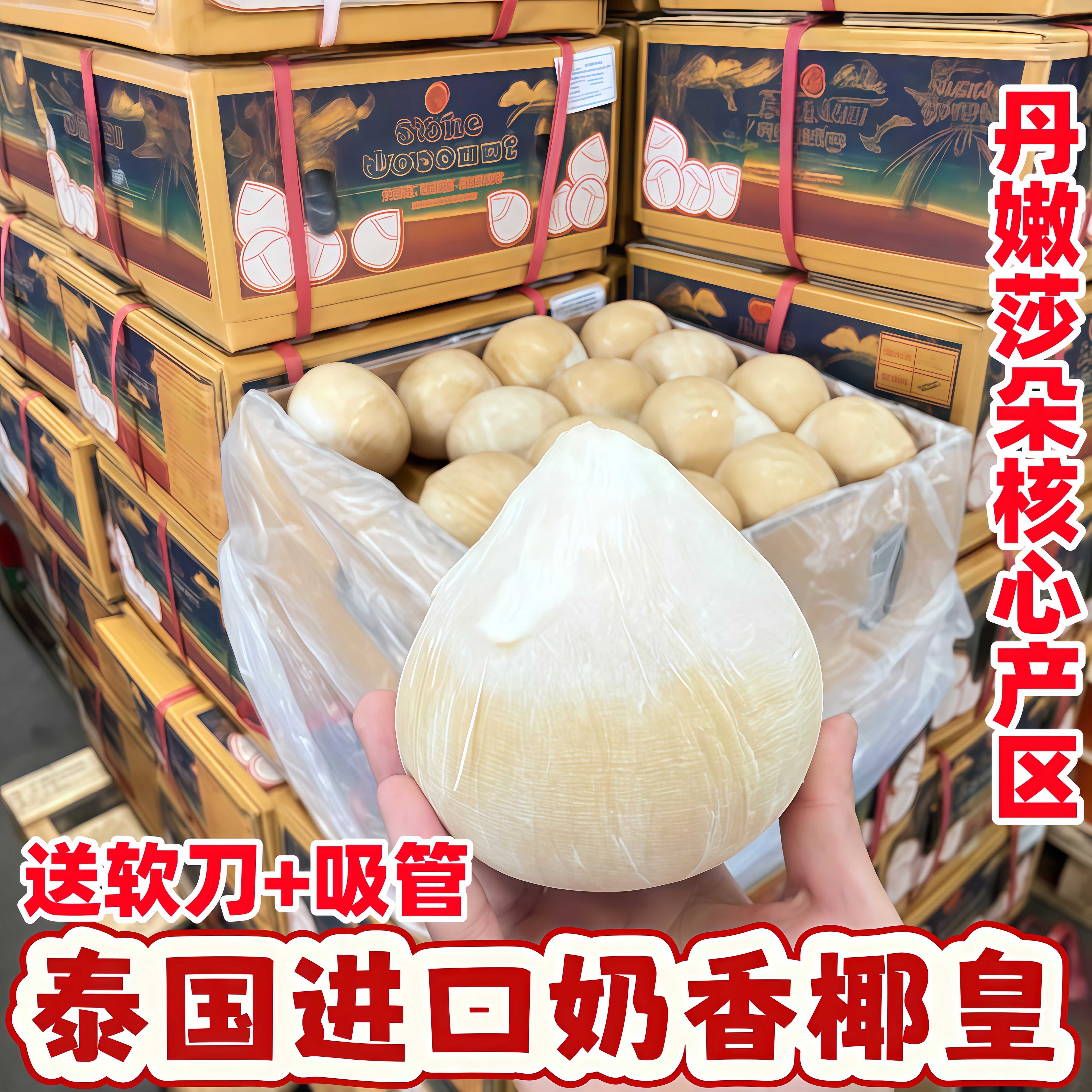 泰国进口小奶椰皇椰青煲鸡汤香水老椰子孕妇当季时令新鲜水果包邮