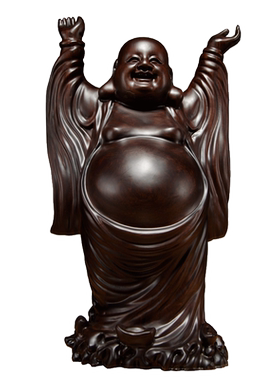 摆件家居客厅红木礼品弥勒佛像