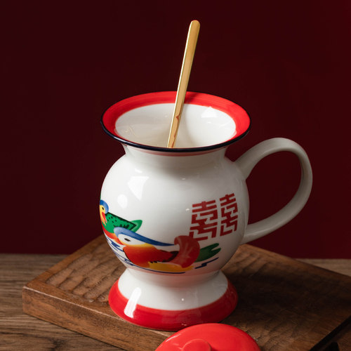 痰盂杯创意陶瓷杯子ins高颜值