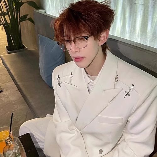 西装外套男春秋高级垫肩西服夹克