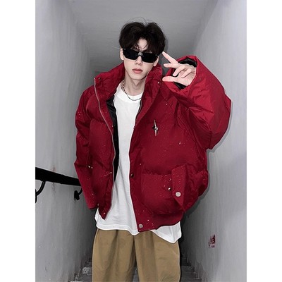 羽绒服男冬加厚保暖外套短款棉服