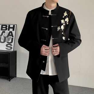 订婚礼服新郎结婚硬挺中山装 新中式 大码 男装 西服潮 高级感西装