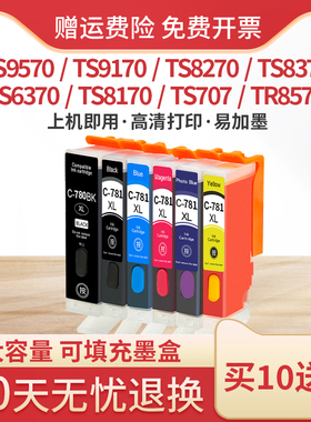 天冉兼容佳能Canon TS9570 TS9170 TS8270 8370 6370 TS8170 707 TR8570打印机墨盒PGI780XL CLI-781墨水墨盒