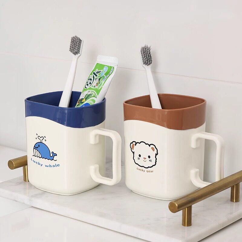 漱口杯高颜值情侣牙刷杯儿童洗漱杯牙膏牙刷收纳盒家用轻奢牙具杯
