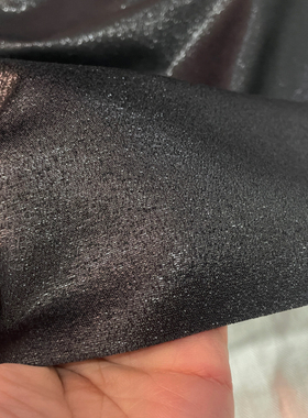 纯黑色织金亮丝线涤棉布料百变时尚薄款提花面料春秋西装外套服饰