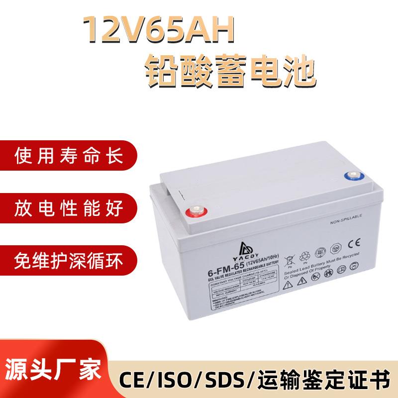 12V65AH胶体蓄电池UPS免维护铅酸蓄电池太阳能光伏能源电池