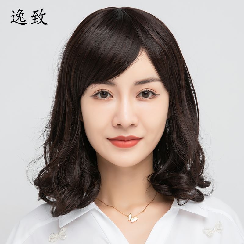 假发女中长发大波浪中长卷发真人发丝中老年妈妈发型自然全头套式 美发护发/假发 日常整顶假发 原图主图