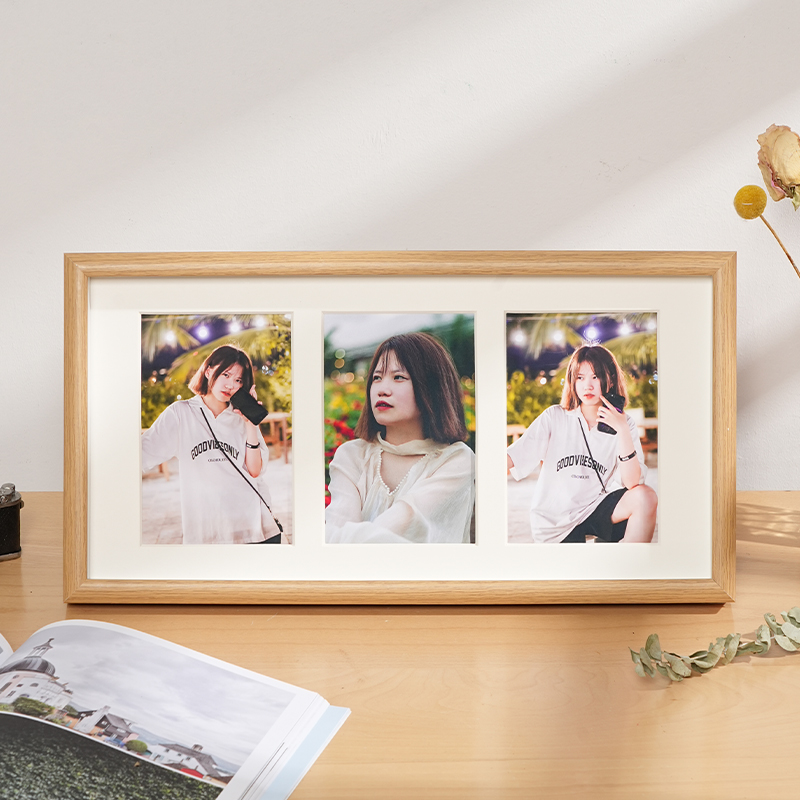 多张照片组合相框摆台挂墙创意中空6寸7寸打印三四连宫格情侣相册