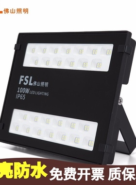 佛山照明led投光灯30W50W100W户外室外防水投射灯广告招牌泛光灯