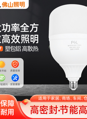 佛山照明led灯泡节能灯E27螺口60w80W100W高亮家用大功率超亮球泡