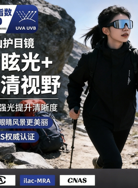 防雪盲症护目镜防风可戴眼镜