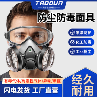 德国高级防尘防毒口罩防有毒气体喷漆专用面具化工气体面具防粉尘