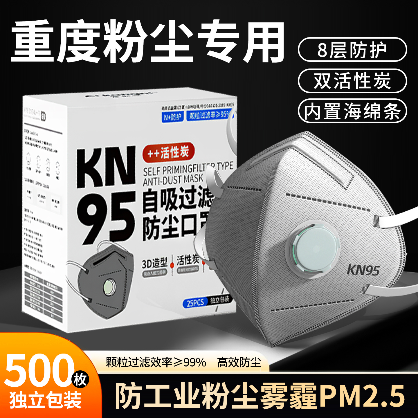 口罩n95防工业粉尘防尘防尘肺