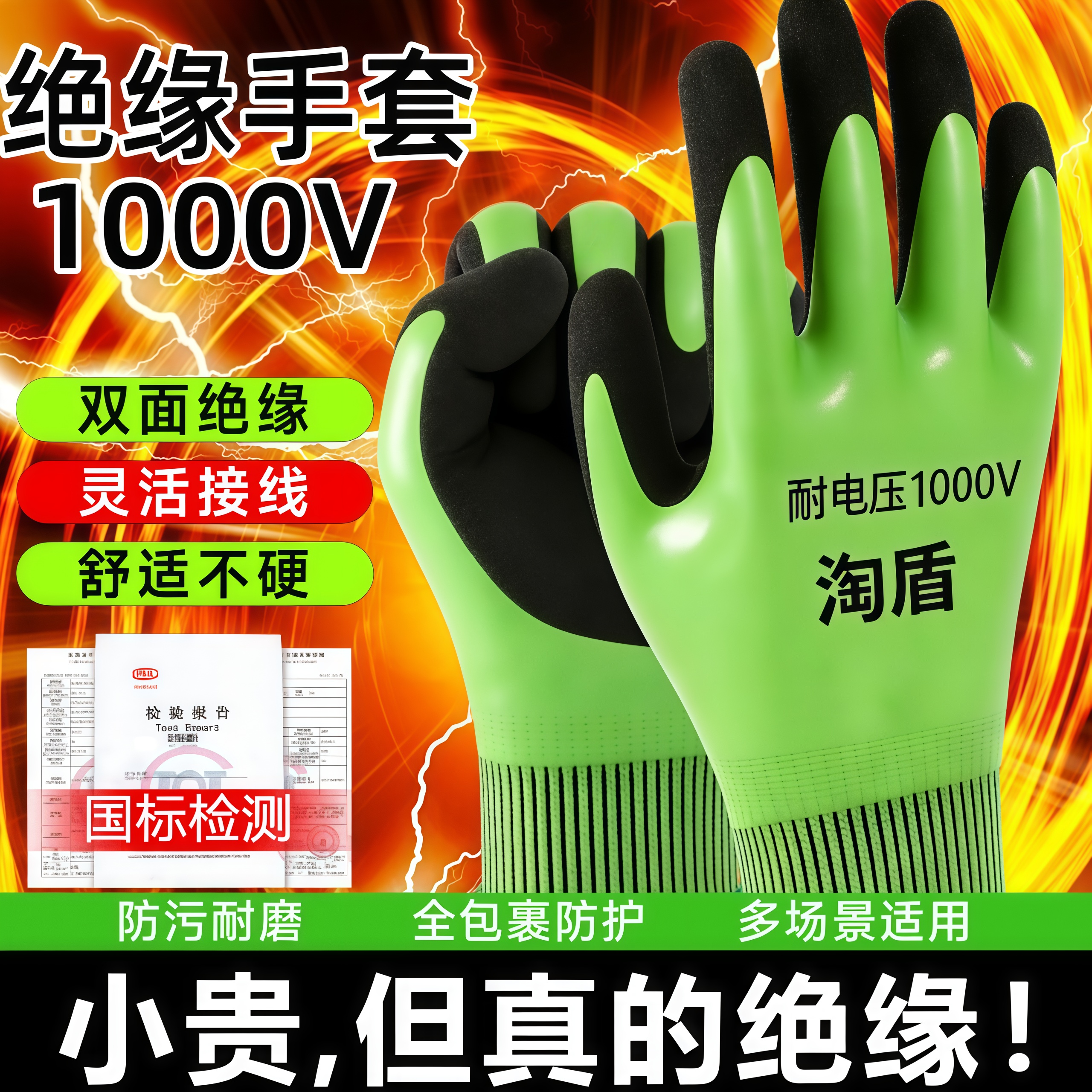 电工绝缘手套1000v供电局专用防电低压高压专业防触带电作业维修