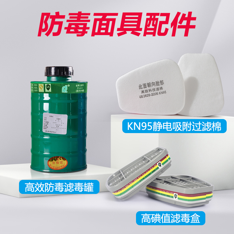 防毒面具滤毒盒滤毒罐过滤棉