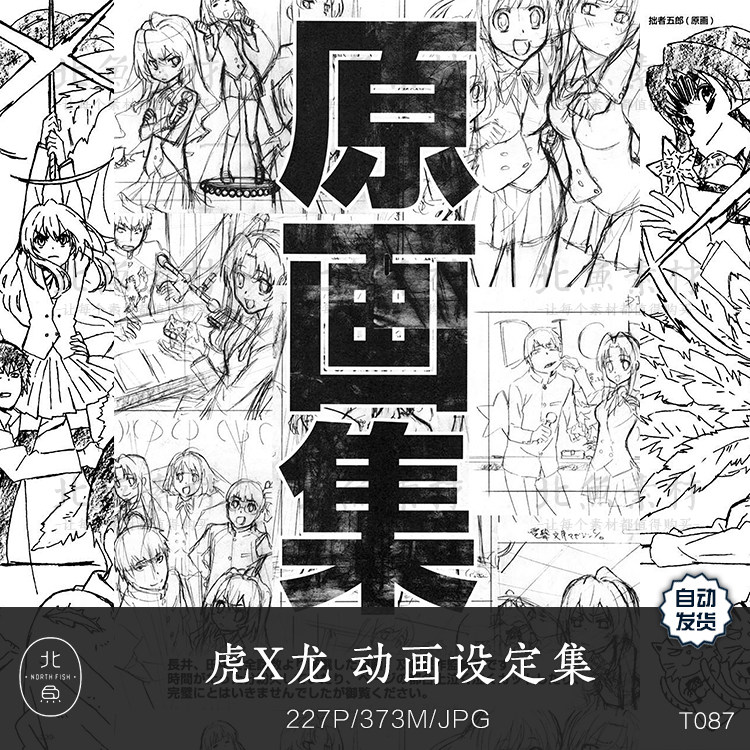 动画龙与虎tiger and dragon原画设定 人设线稿手稿分镜绘画参考