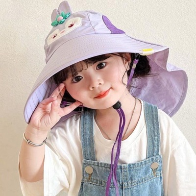 儿童防晒帽防紫外线宝宝遮阳帽