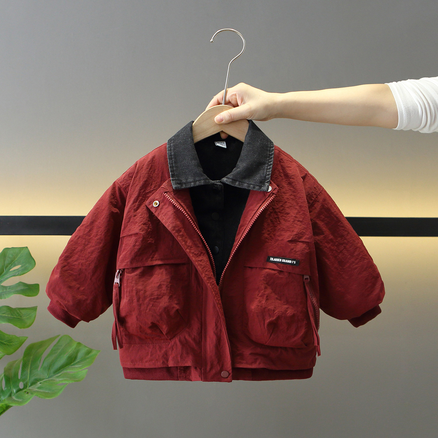 男童冬季加厚假两件外套2025新款儿童冬装棉衣宝宝韩版酷帅夹克潮,童装/婴儿装/亲子装,棉袄/棉服,淘宝优惠券,粉丝福利购,淘宝优惠卷