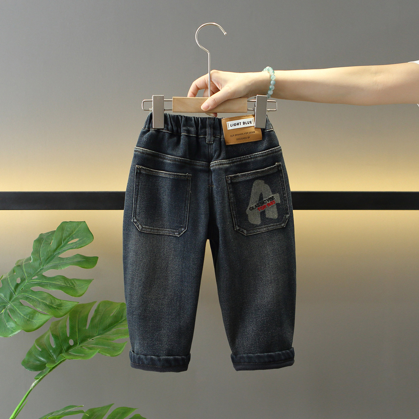 男童冬季加绒牛仔裤2025新款帅气男孩时髦冬装儿童洋气酷帅裤子潮,童装/婴儿装/亲子装,儿童牛仔裤,淘宝优惠券,粉丝福利购,淘宝优惠卷