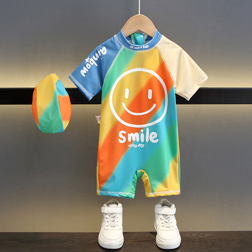 男女童2023新款速干防晒泳衣泳帽