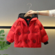 拜年服男童冬季 儿童喜庆红色过年服潮 唐装 羽绒服2025新装 宝宝中式
