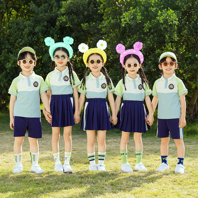 班服小学生校服套装夏季冲锋衣儿童运动春秋幼儿园服一年级三件套
