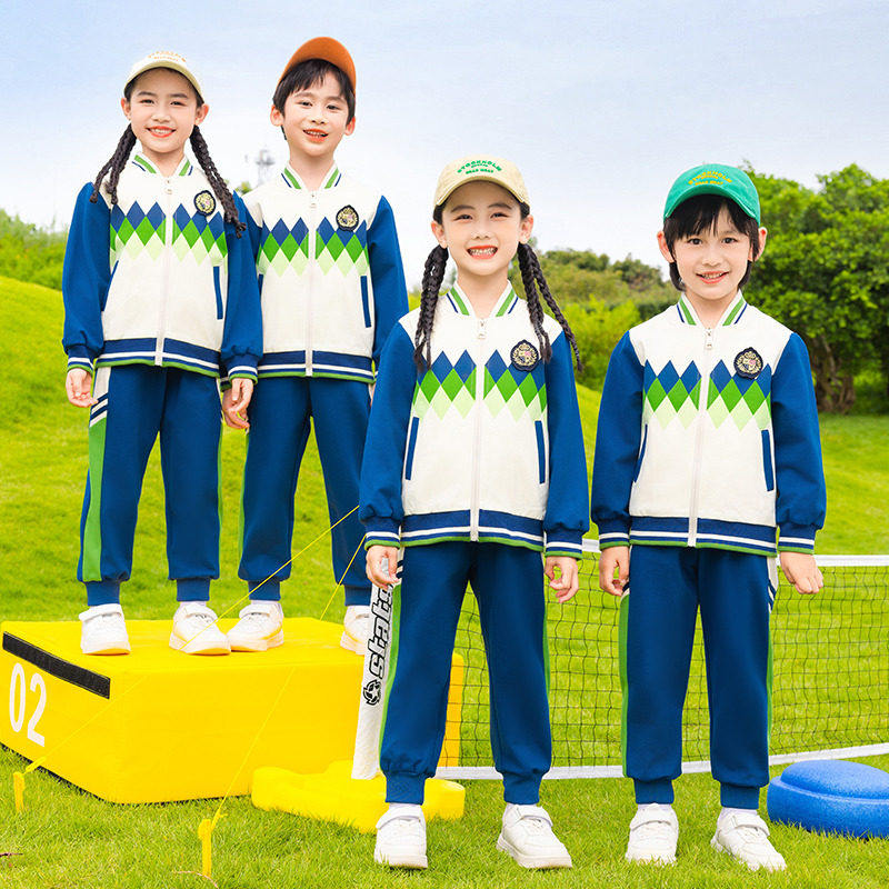 小学生校服套装秋冬装冲锋衣三件套儿童运动幼儿园园服春秋款班服