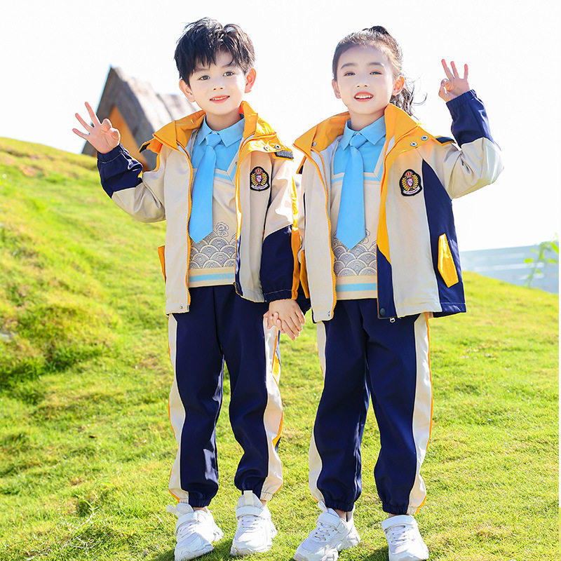校服中小学生冲锋衣英伦风班服幼儿园园服春秋套装一年级演出服