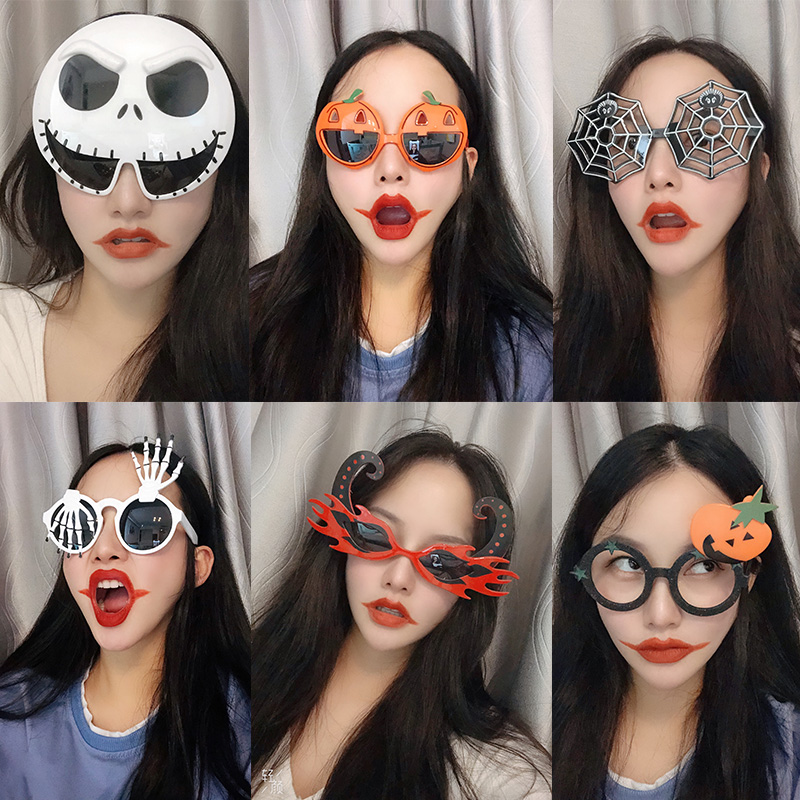 万圣节装饰南瓜搞怪眼镜