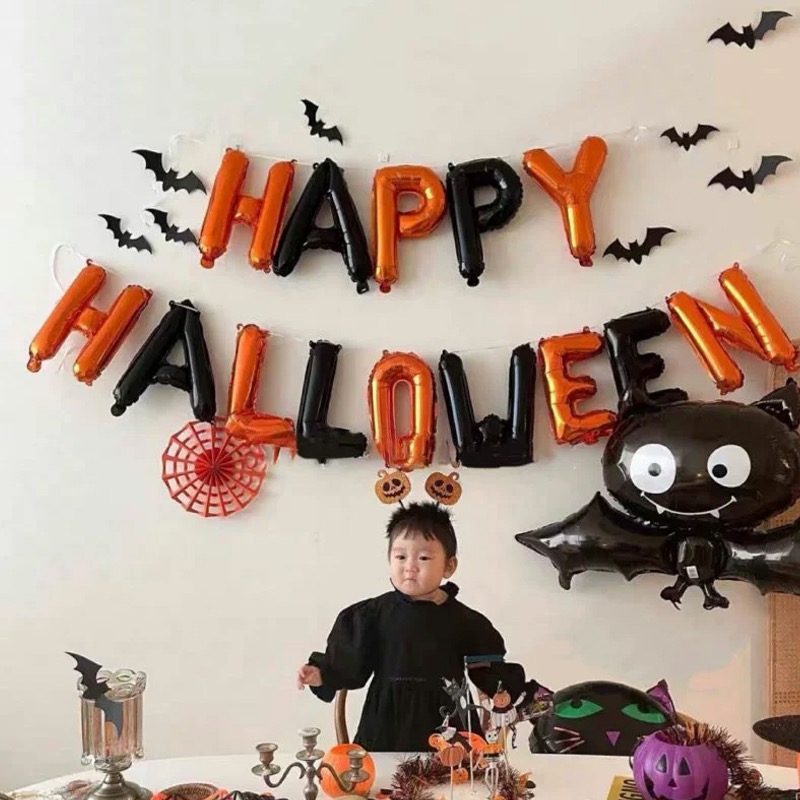 万圣节气球主题南瓜派对装饰品