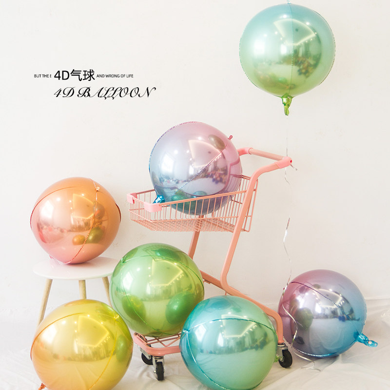 Large 4D three-dimensional Aluminum balloon birthday party marry Marriage room arrangement Market Showcase decorate Background wall 24 inchin the Festive supplies/Gift , Balloon/Floating air ball , Balloon  category - from Buy2taobao.com to provide professional Taobao agent buy service