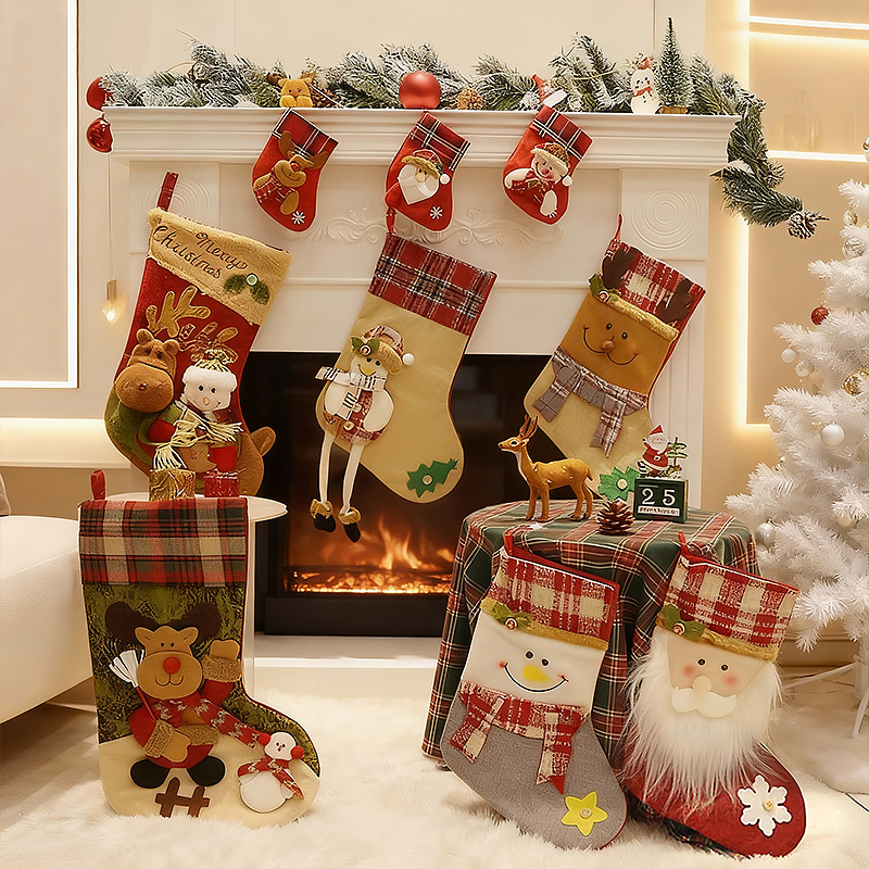 圣诞袜圣诞节装饰品礼物苹果袋
