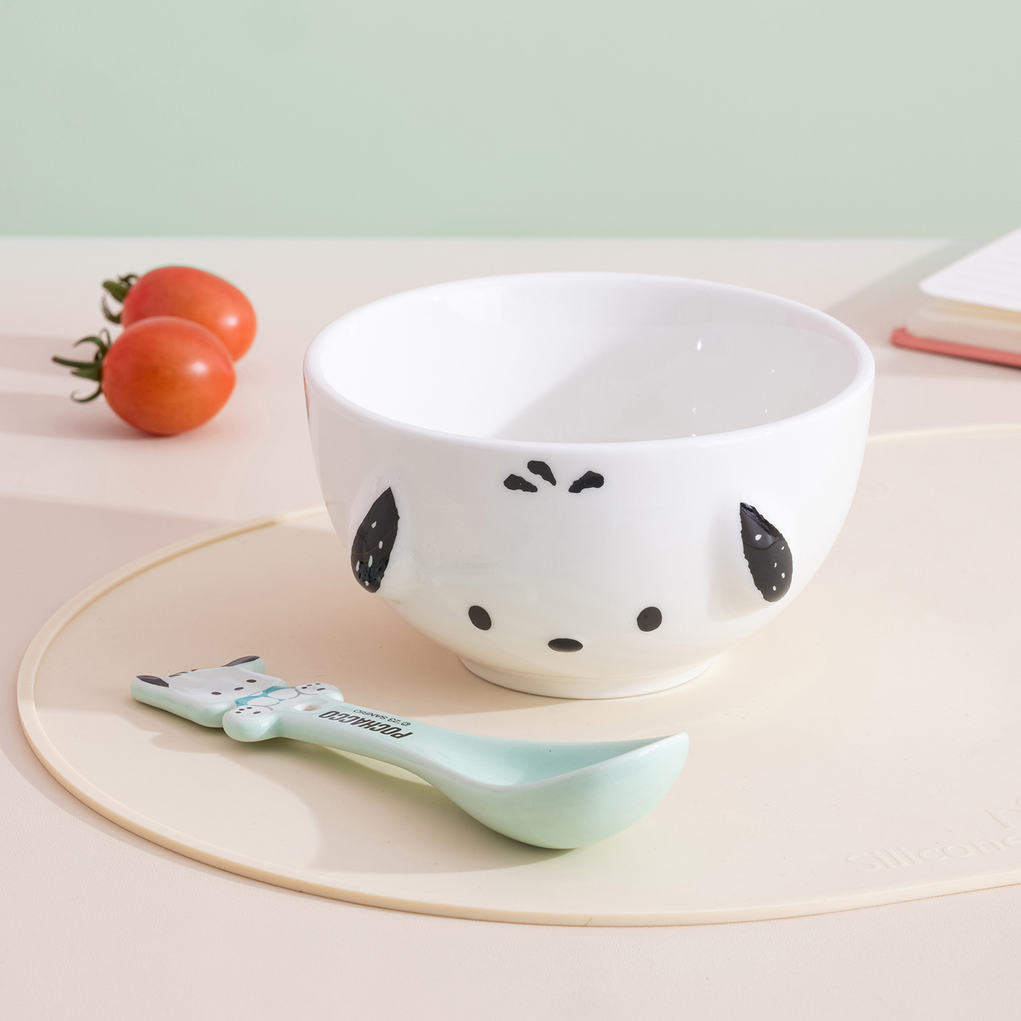 帕恰狗陶瓷碗勺套装高颜值