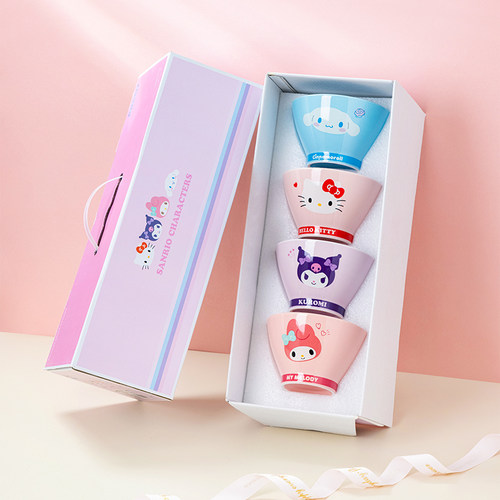 HelloKitty卡通陶瓷斗笠碗大碗口
