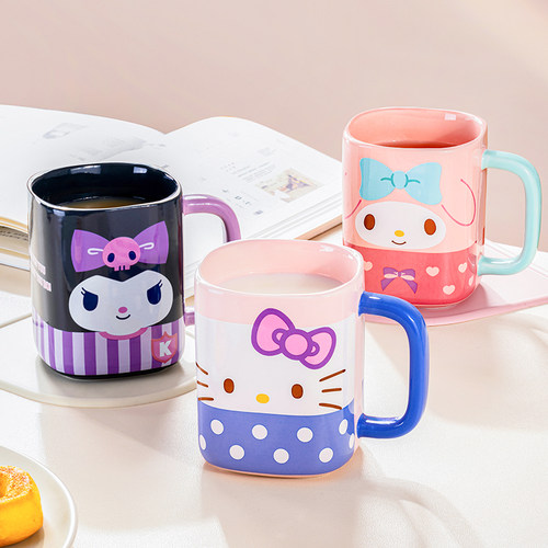 HELLOKITTY方形陶瓷马克杯家用