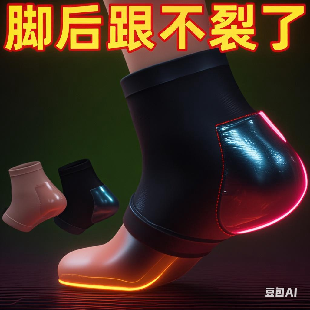 脚后跟干裂保护套防裂袜子脚跟足跟痛保湿硅胶男女护脚套睡觉脚裂