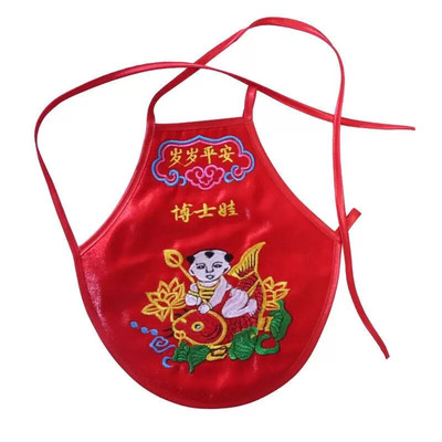 五毒衣婴儿刺绣端午五毒衣虎头岁岁平安肚兜婴儿传统老虎纯棉两层