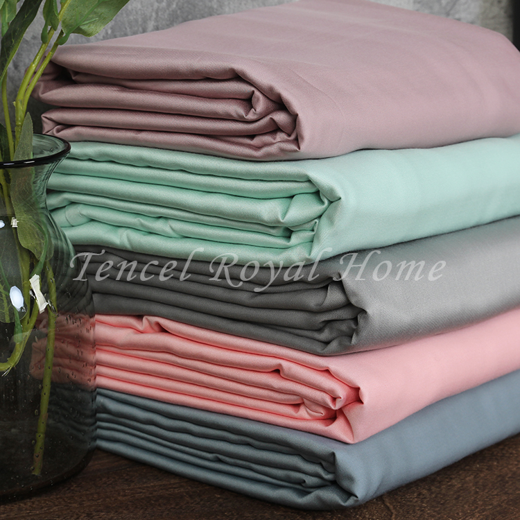 European-Style Pure 60 Pieces Tencel Quilt Cover Lyocell Tencel Silky Soft