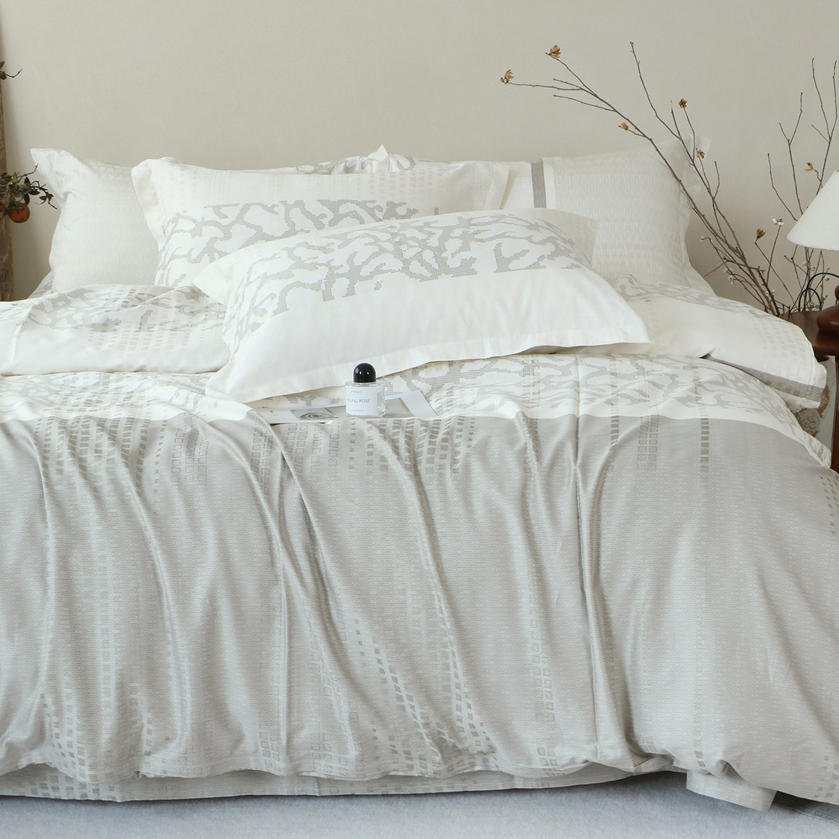 外贸原单！欧式风格天丝棉床单柔软亲肤透气单人双人被套四件套