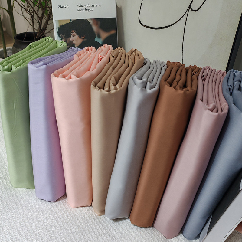 外贸80S纯棉床单四季款600T