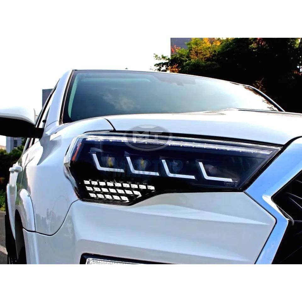 适用于2011-2021年款丰田4runner超霸大灯前照明大灯四透大灯