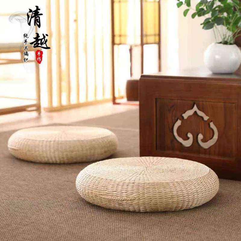飘窗蒲团圆形禅修加厚坐垫垫草编坐垫榻榻米坐墩垫蒲墩打日式拜佛,居家布艺,蒲团,淘宝优惠券,粉丝福利购,淘宝优惠卷