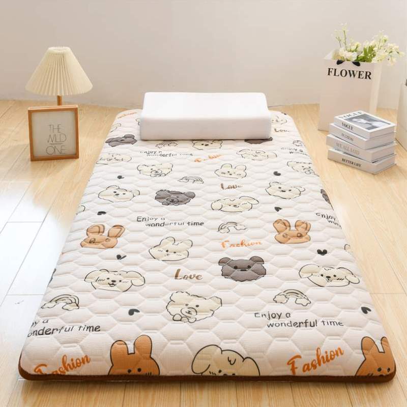 单人床打地铺针织可折叠棉隔凉床垫地垫学生宿舍加厚睡觉儿童软垫