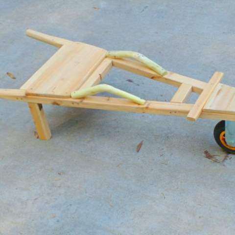 儿童竹幼儿园竹竹制品玩具儿童独轮推车玩具竹筒手推车推车推车