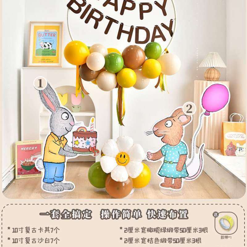 宝宝圆环kt波西立柱路引卡通儿童周岁装饰板生日气球场景布置皮普,节庆用品/礼品,装扮布置套餐,淘宝优惠券,粉丝福利购,淘宝优惠卷