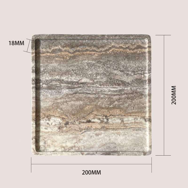 大理石天然卫生间桌面托盘果盘收纳侘寂风洞石样板房摆件置物首饰,家居饰品,香薰托盘,淘宝优惠券,粉丝福利购,淘宝优惠卷