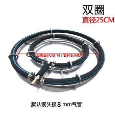 量鱼缸下沉爆增氧大气纳米爆氧圈盘不锈钢气泡盘式氧气鱼池增氧圈