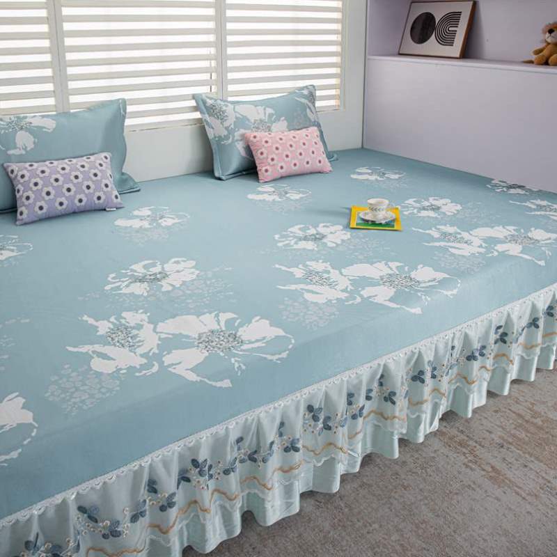 冰丝水洗大凉感床单床盖农村榻榻米炕席炕单可凉席子加大夏季炕盖