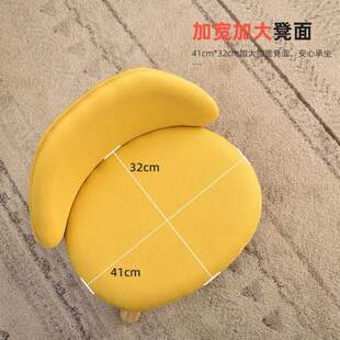 凳子可爱靠背椅实木小椅子摔小小家用板凳矮凳儿童创意布艺宝宝防